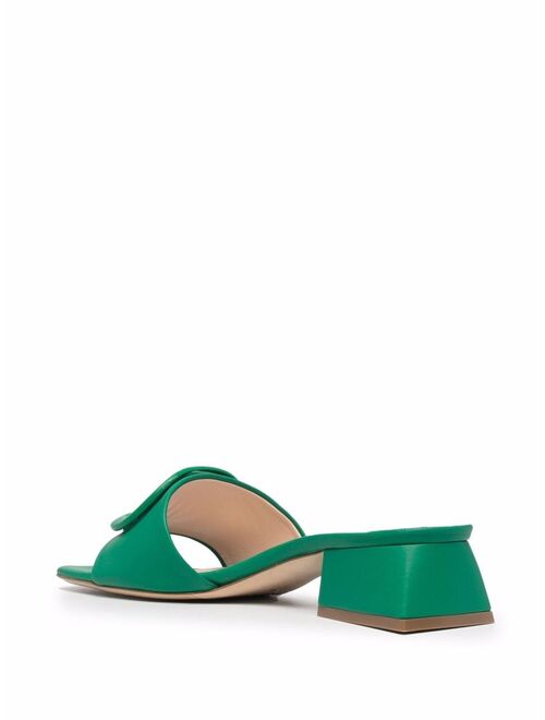 Dee Ocleppo logo-plaque leather sandals