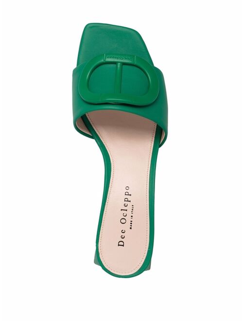 Dee Ocleppo logo-plaque leather sandals