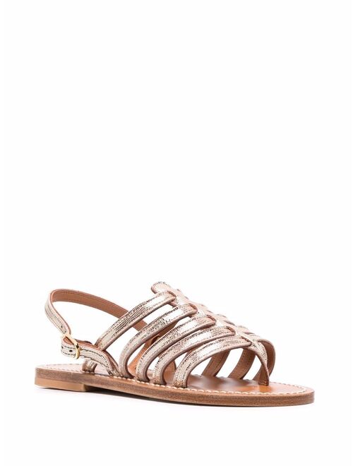 K. Jacques open-toe leather sandals