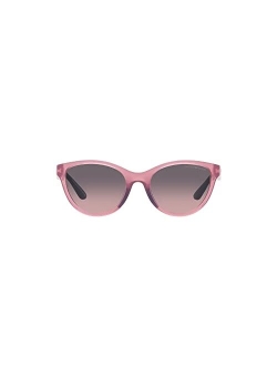 Girls' Ek4003f Low Bridge Fit Cat Eye Sunglasses