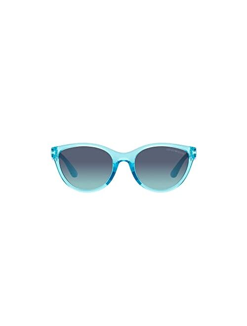 Emporio Armani Girls' Ek4003f Low Bridge Fit Cat Eye Sunglasses