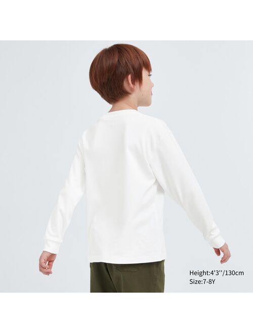 UNIQLO Soft Brushed Crew Neck Long-Sleeve T-Shirt