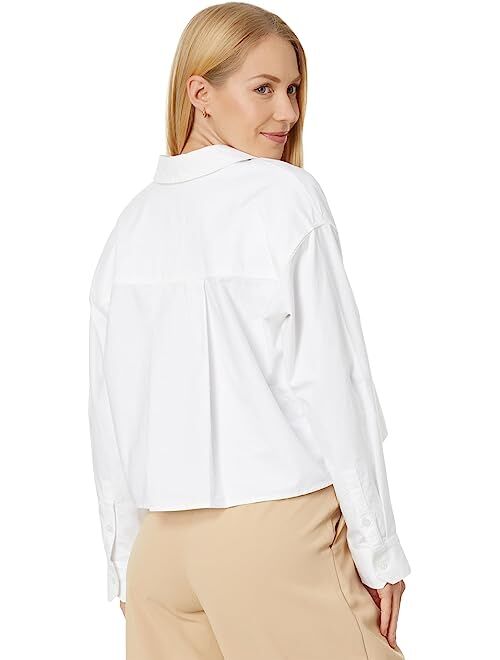 Madewell Long Sleeve Cropped Shirt with Straight Hem