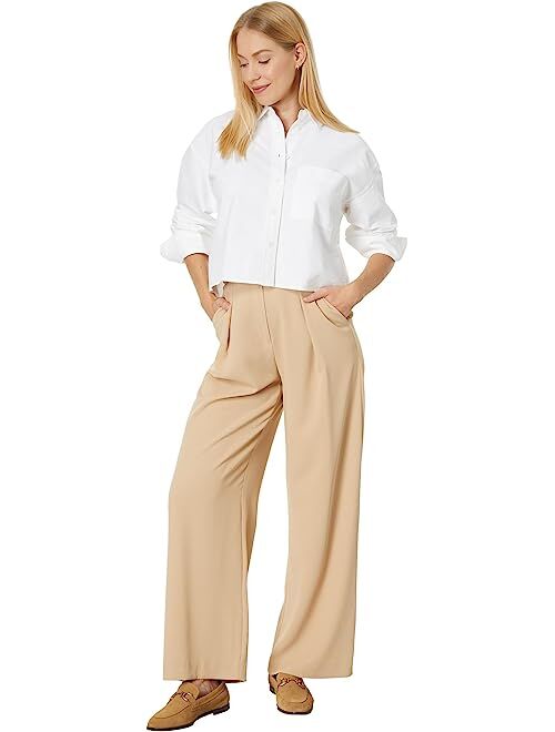 Madewell Long Sleeve Cropped Shirt with Straight Hem