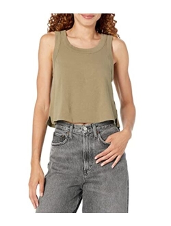 Softfade Cotton Boxy-Crop Tank