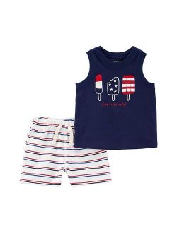 carters Baby Boy Carter's 2-Piece 4th Of July Tank & Short Set