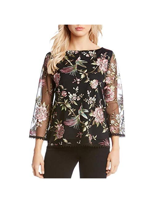 Karen Kane Embroidered Top