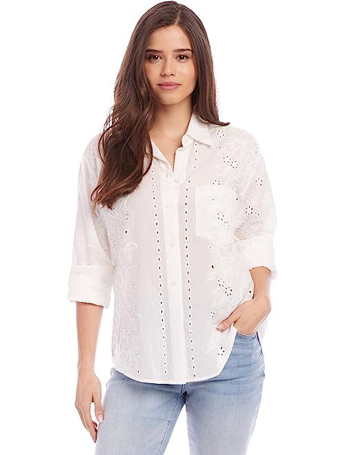 Karen Kane Eyelet Shirt