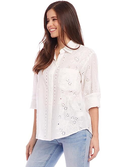 Karen Kane Eyelet Shirt