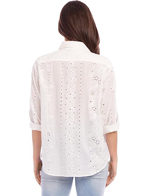 Karen Kane Eyelet Shirt