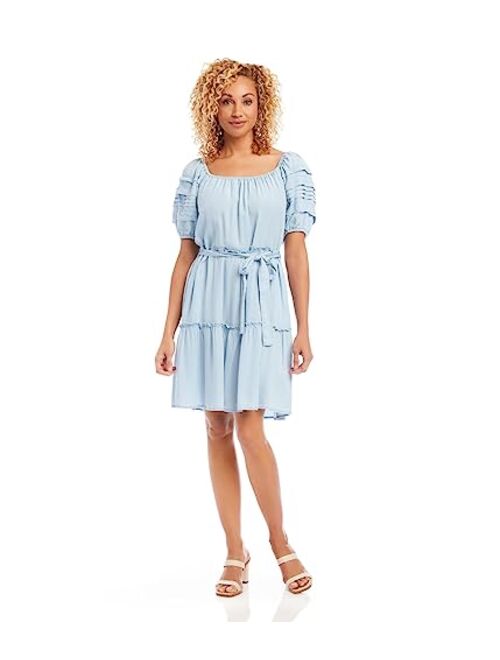 Karen Kane Short Sleeve Tiered Dress