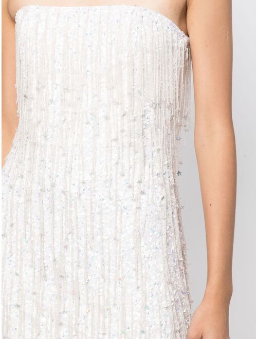 Retrofete Heather sequined strapless minidress