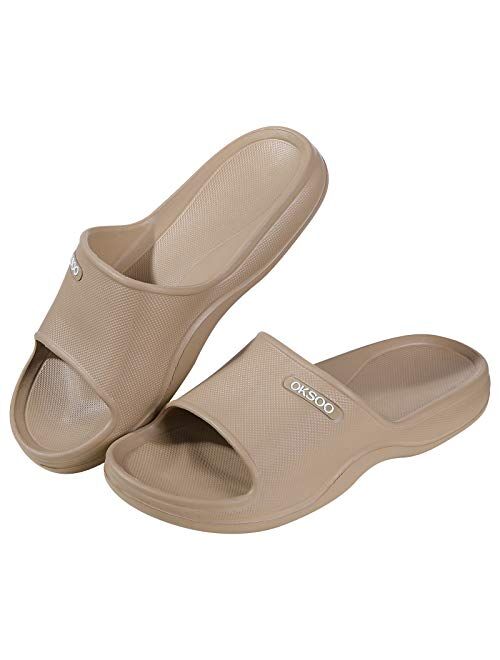 Litfun Soft Shower Shoes Slides for Women Men Lightweight Pillow Sandals Pool Bathroom Slippers