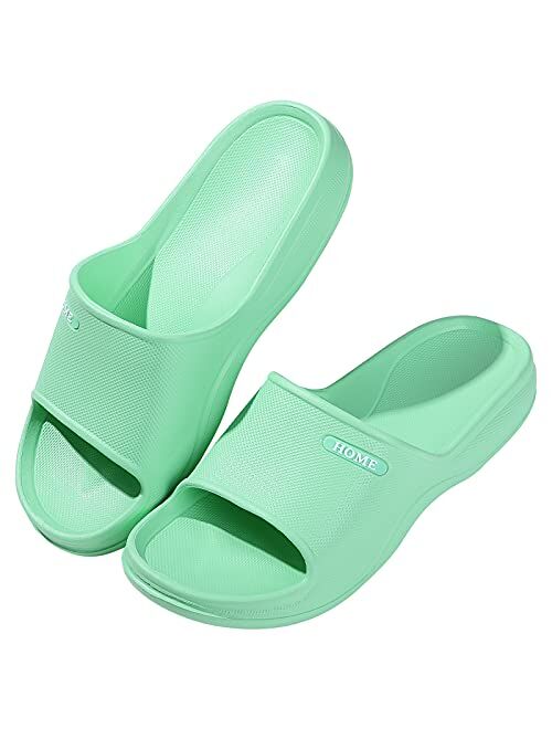 Litfun Soft Shower Shoes Slides for Women Men Lightweight Pillow Sandals Pool Bathroom Slippers