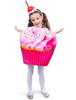 Dress Up America Cupcake Costume For Kids - Sugar Sweet Pink Cupcake Costume