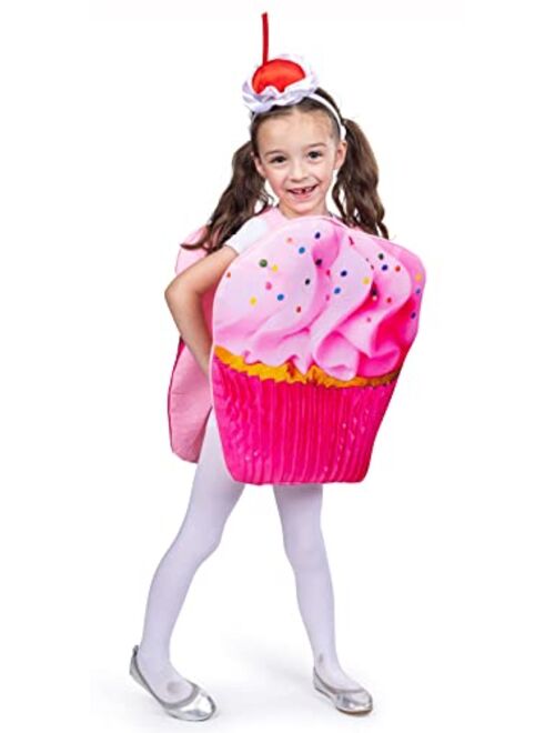 Dress Up America Cupcake Costume For Kids - Sugar Sweet Pink Cupcake Costume