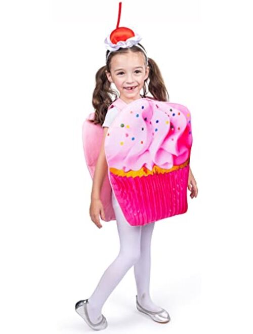 Dress Up America Cupcake Costume For Kids - Sugar Sweet Pink Cupcake Costume