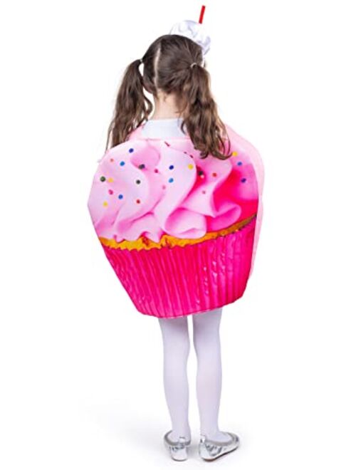 Dress Up America Cupcake Costume For Kids - Sugar Sweet Pink Cupcake Costume