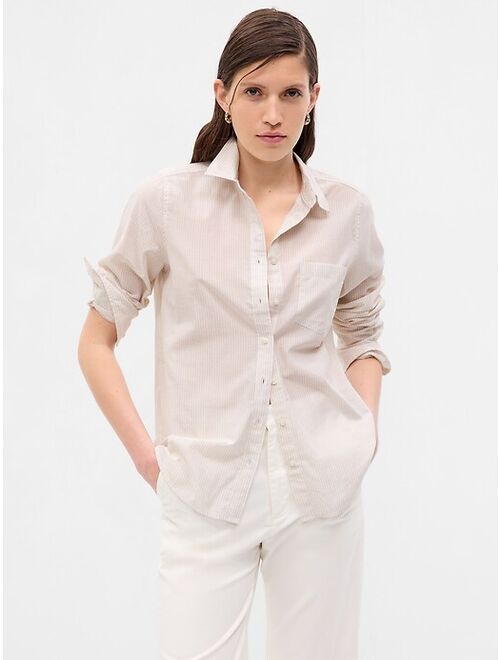 Gap Metallic Stripe Perfect Shirt