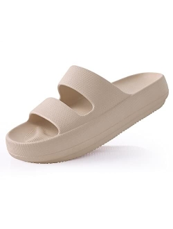 shevalues Cloud Slides for Women with Arch Support Pillow Soft Slip on Sandals Lightweight Summer Slippers for Plantar Fasciitis