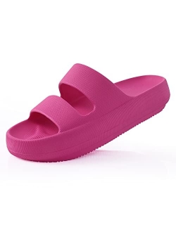 shevalues Cloud Slides for Women with Arch Support Pillow Soft Slip on Sandals Lightweight Summer Slippers for Plantar Fasciitis