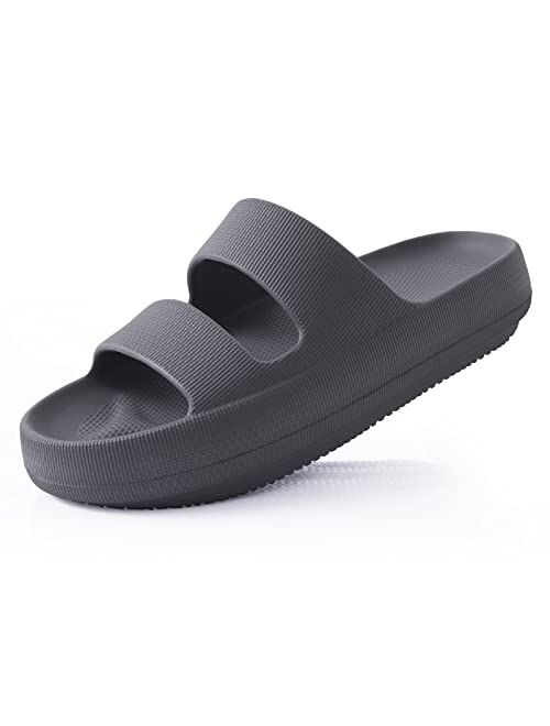 shevalues Cloud Slides for Women with Arch Support Pillow Soft Slip on Sandals Lightweight Summer Slippers for Plantar Fasciitis