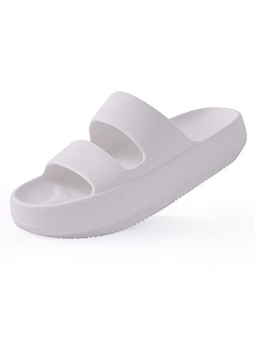 shevalues Cloud Slides for Women with Arch Support Pillow Soft Slip on Sandals Lightweight Summer Slippers for Plantar Fasciitis