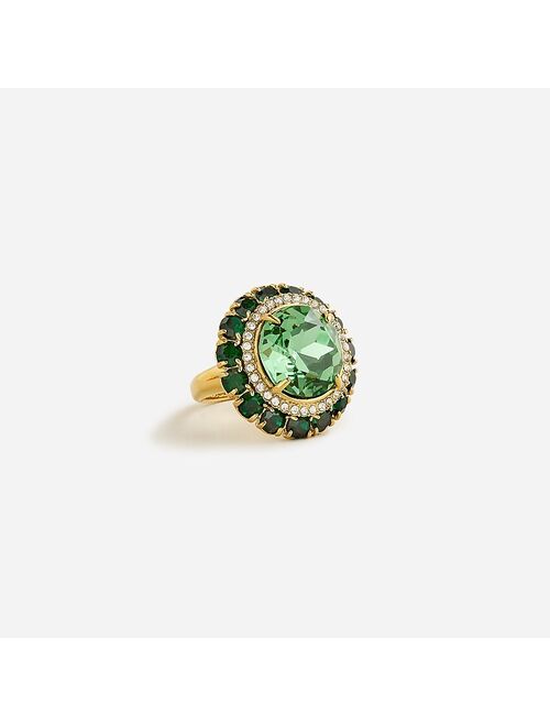 J.Crew Pave crystal cocktail ring