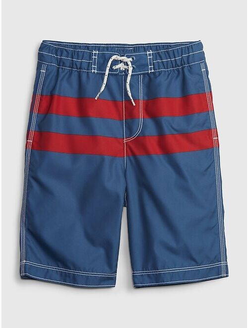 Gap Kids 100% Recycled Swim Board Shorts