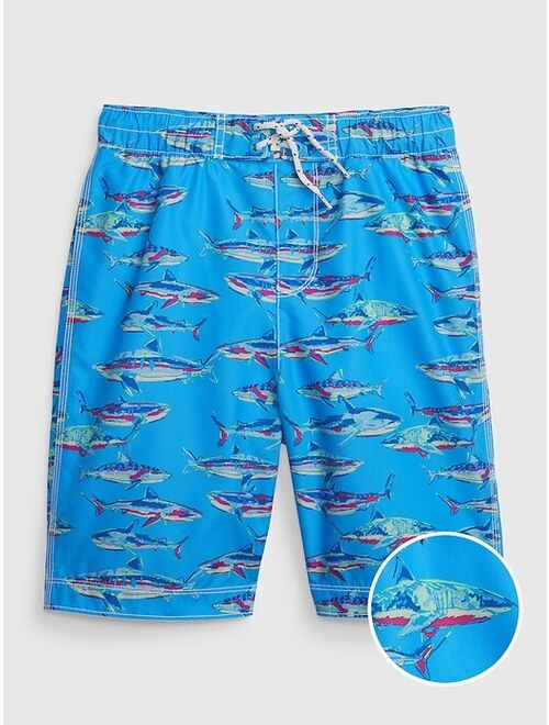 Gap Kids 100% Recycled Swim Board Shorts