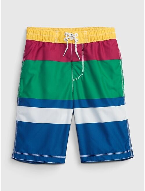 Gap Kids 100% Recycled Swim Board Shorts