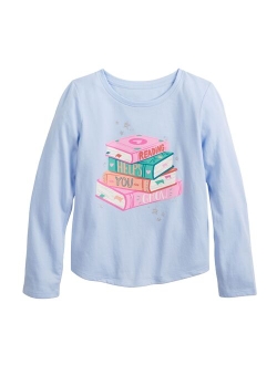 Girls 4-12 Jumping Beans Shirttail Long Sleeve Tee