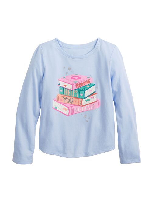 Girls 4-12 Jumping Beans Shirttail Long Sleeve Tee