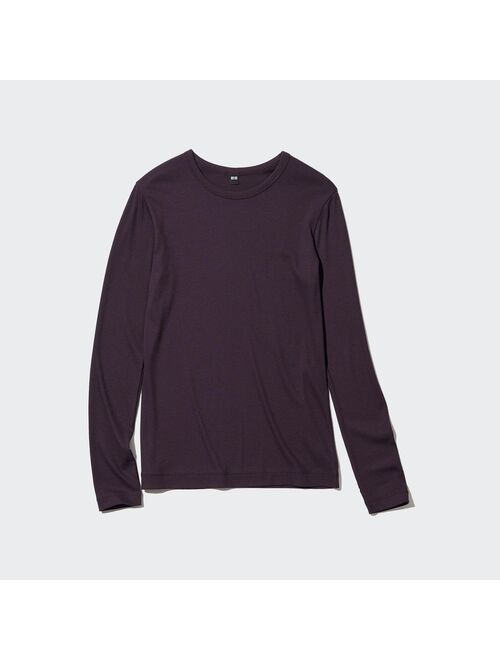 Uniqlo Sheer Jersey Crew Neck Long-Sleeve T-Shirt