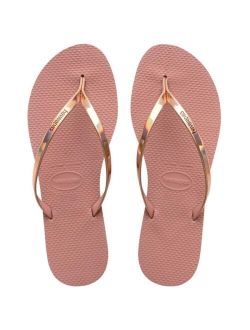 Women's You Metallic Flip Flop Sandals