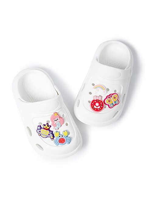 Sonsage Toddler Boys Girls Garden Clogs Slippers Little Kids Slip-On Sandals Cute Cartoon Classic Breathable Lightweight Summer Beach Pool Water Garden Shoes