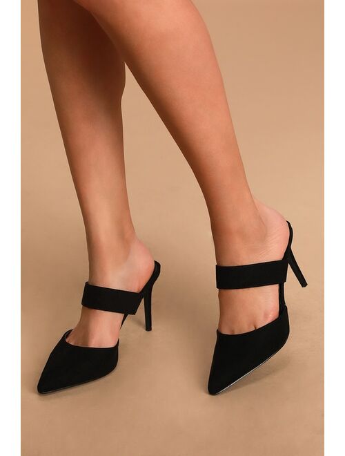 Lulus Faire Tan Pointed-Toe Mules