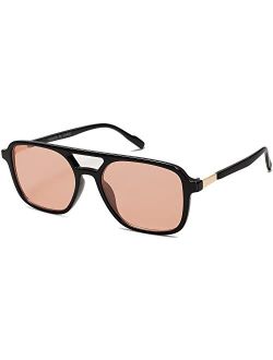 Trendy Retro Aviator Sunglasses for Women and Men