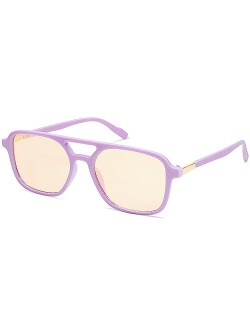 Trendy Retro Aviator Sunglasses for Women and Men