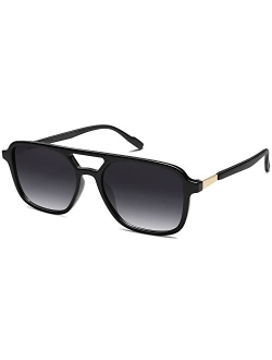 Trendy Retro Aviator Sunglasses for Women and Men