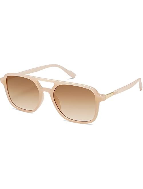 SOJOS Trendy Retro Aviator Sunglasses for Women and Men