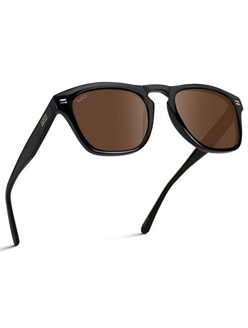 WearMe Pro WMP Eyewear - Square Polarized Sunglasses for Men and Women