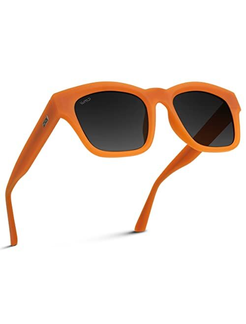 WearMe Pro Polarized Square Sunglasses for Women Featuring an Oversized Thick Frame and Lenses with UV Protection