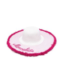 embroidered logo sun hat