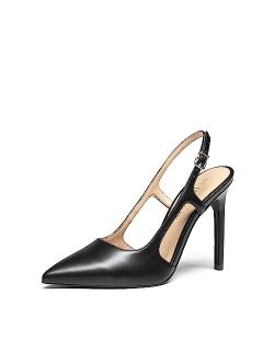 Women's Close Pointed Toe High Stiletto Heels Pump Slingback Party Prom Dress Shoes for Women