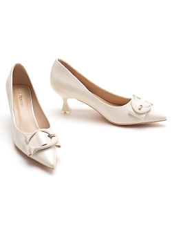 C.Paravano Low Heels for Women I Women's Pumps I Kitten Heels for Women I Low Heels for Women I Womens Short Heels I Kitten Heel Pumps I Women's Designer Pumps