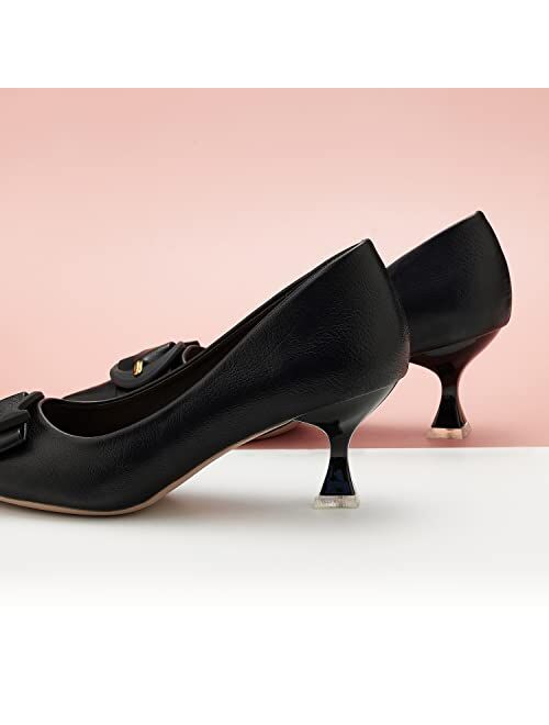 C.Paravano Low Heels for Women I Women's Pumps I Kitten Heels for Women I Low Heels for Women I Womens Short Heels I Kitten Heel Pumps I Women's Designer Pumps