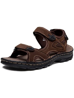 Men's Sandals Arch Support Casual Genuine Leather Summer Outdoor Beach Fisherman Sandals for Men