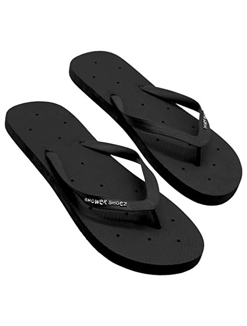 Shower Shoez Men's Non-Slip Gym Pool Dorm Water Sandals Flip Flops