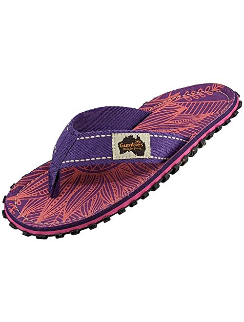 Gumbies Islander Unisex Flip Flops, with Supersoft Cotton Toe Post and Durable Recycled Rubber Sole - Comfort Guaranteed